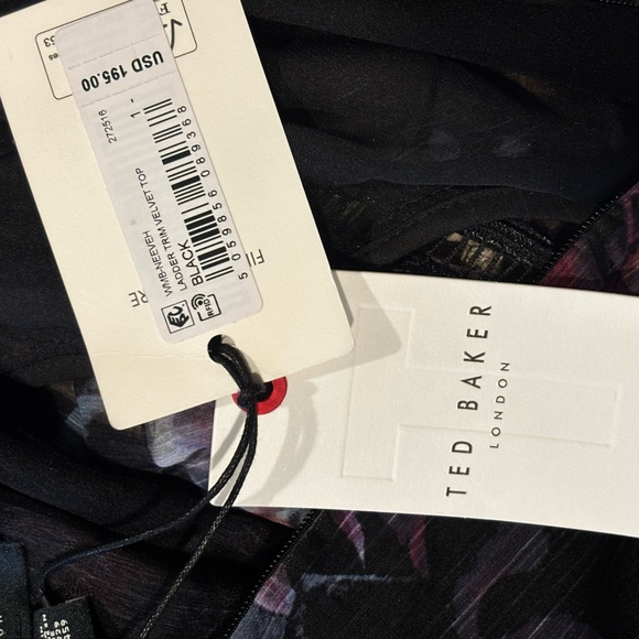 Ted Baker NWT Neeveh Floral Print Long Sleeve Top - Picture 5 of 5